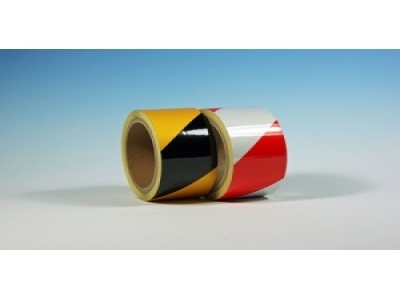 Yellow and Black reflective tape